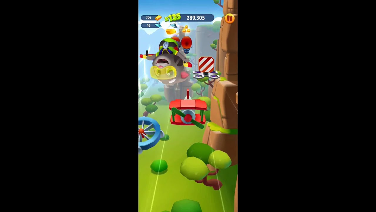 Talking Tom Gold Run - Flying Side World #shorts