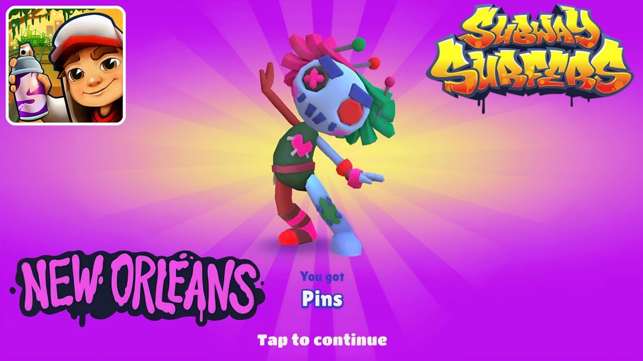 Subway Surfers New Orleans 2024 - All 5 Stages to Unlock Pins New Update - All Characters Unlocked