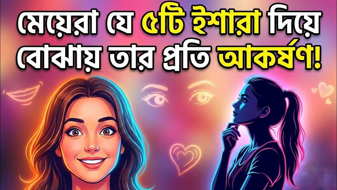 মেয়েরা যে ৫টি ইশারা দিয়ে বোঝায় তার প্রতি আকর্ষণ! | 5 Subtle Signs Girls Show When They Like You 