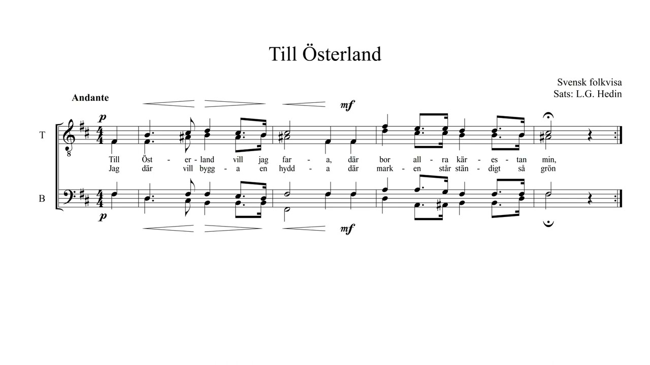 Till &Ouml;sterland - Bas 2