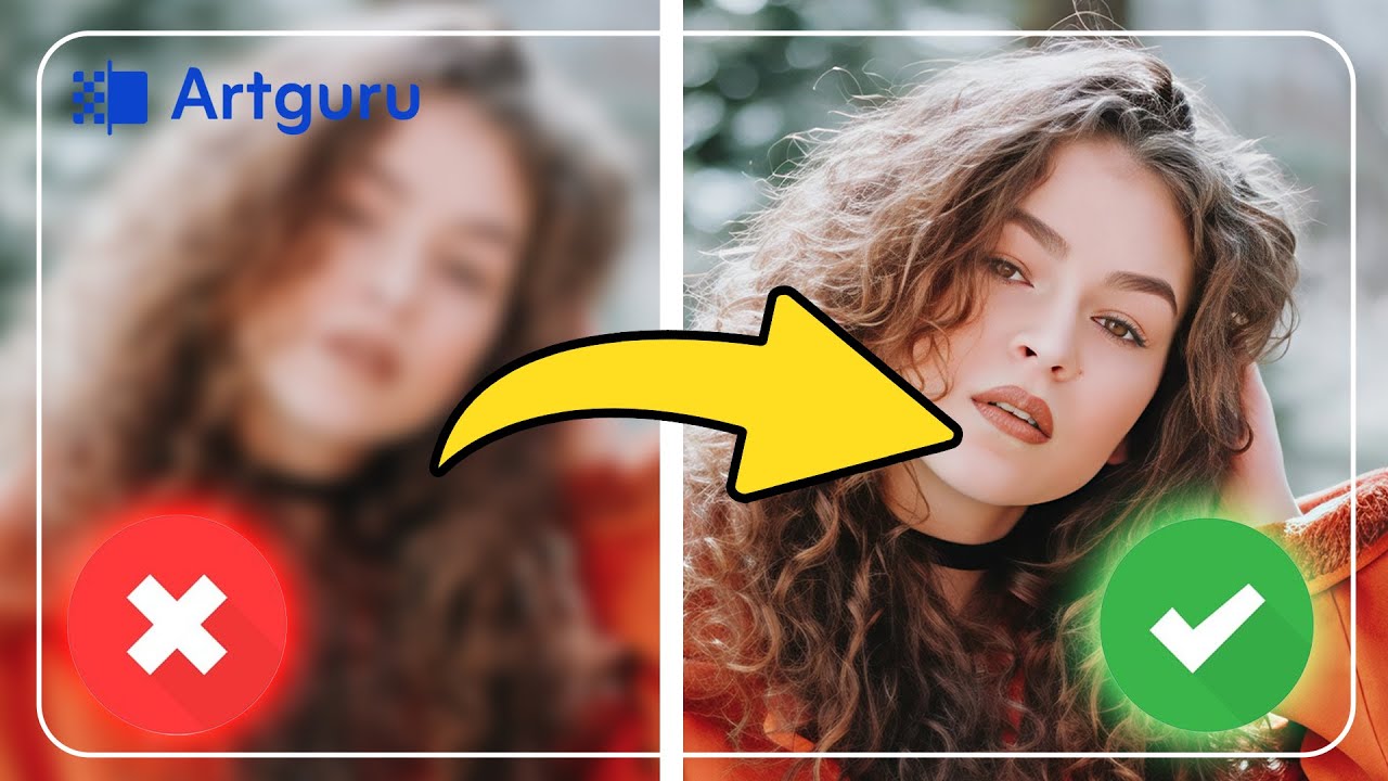 Как улучшить размытые фотографии с помощью ИИ | Учебное пособие по улучшению изображений Artguru ...