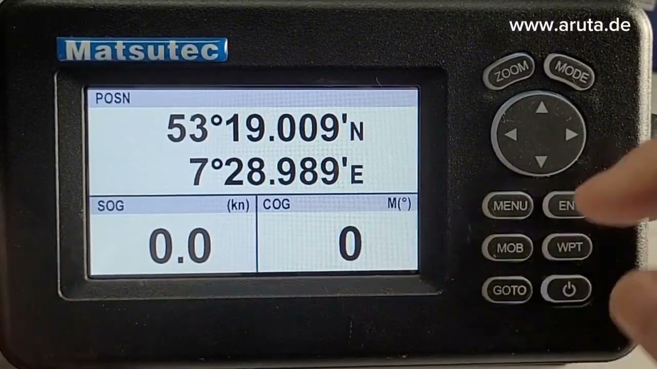 HP-528A AIS Class B Transponder & GPS Navigator von Matsutec unboxing and first test at www.aruta.de