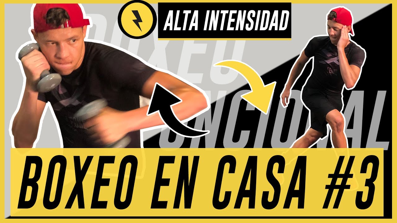 🔥  HIIT BOXEO #𝟯 ▶︎ Clase de Boxeo Alta INTENSIDAD (✅ Entrenamiento COMPLETO SIN MATERIAL)