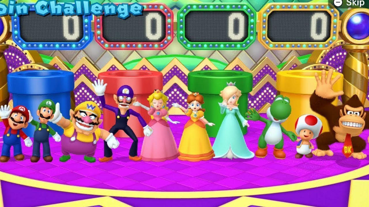 Mario Party 10 - Coin Challenge All Characters