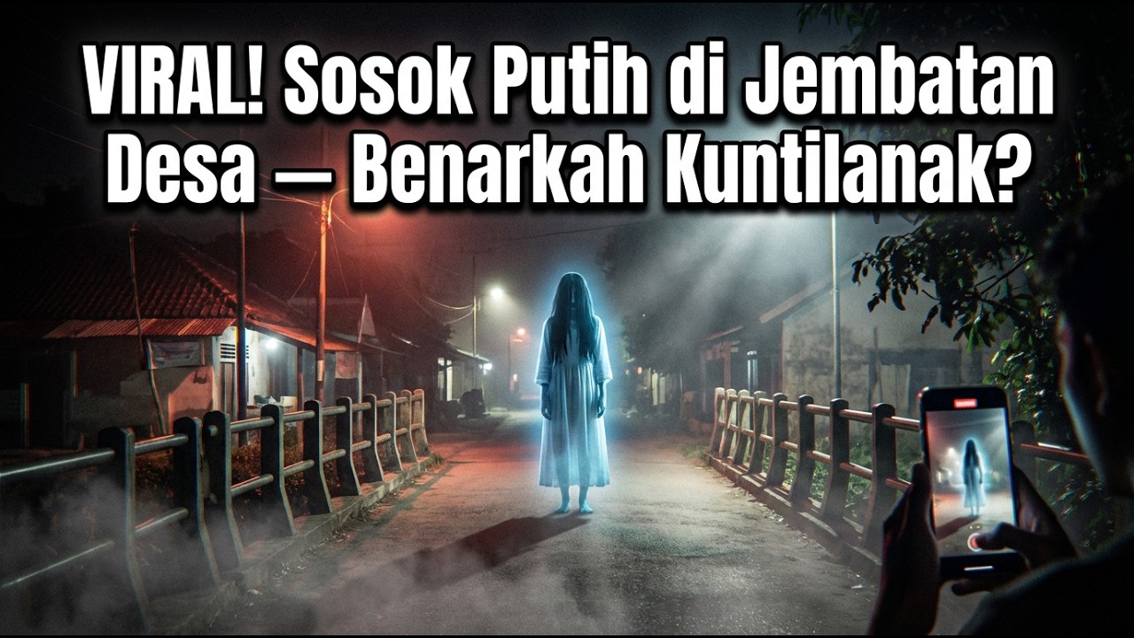VIRAL! Sosok Putih di Jembatan Desa — Benarkah Kuntilanak?