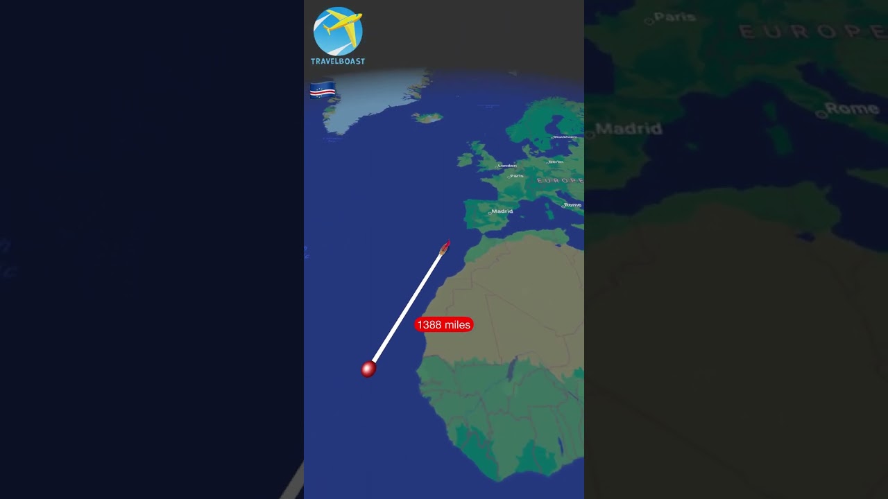 Cape Verde 🇨🇻 to Jersey  🇯🇪
