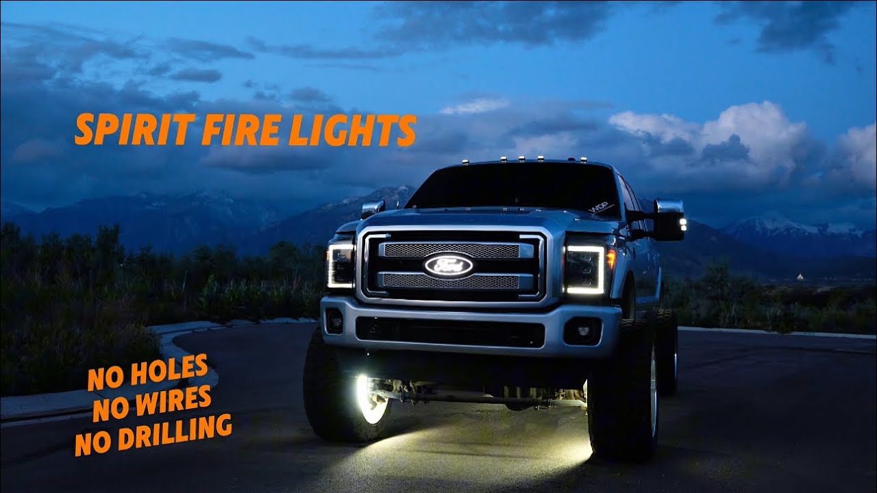 Full install on spirit fire lights no drill cab light kit