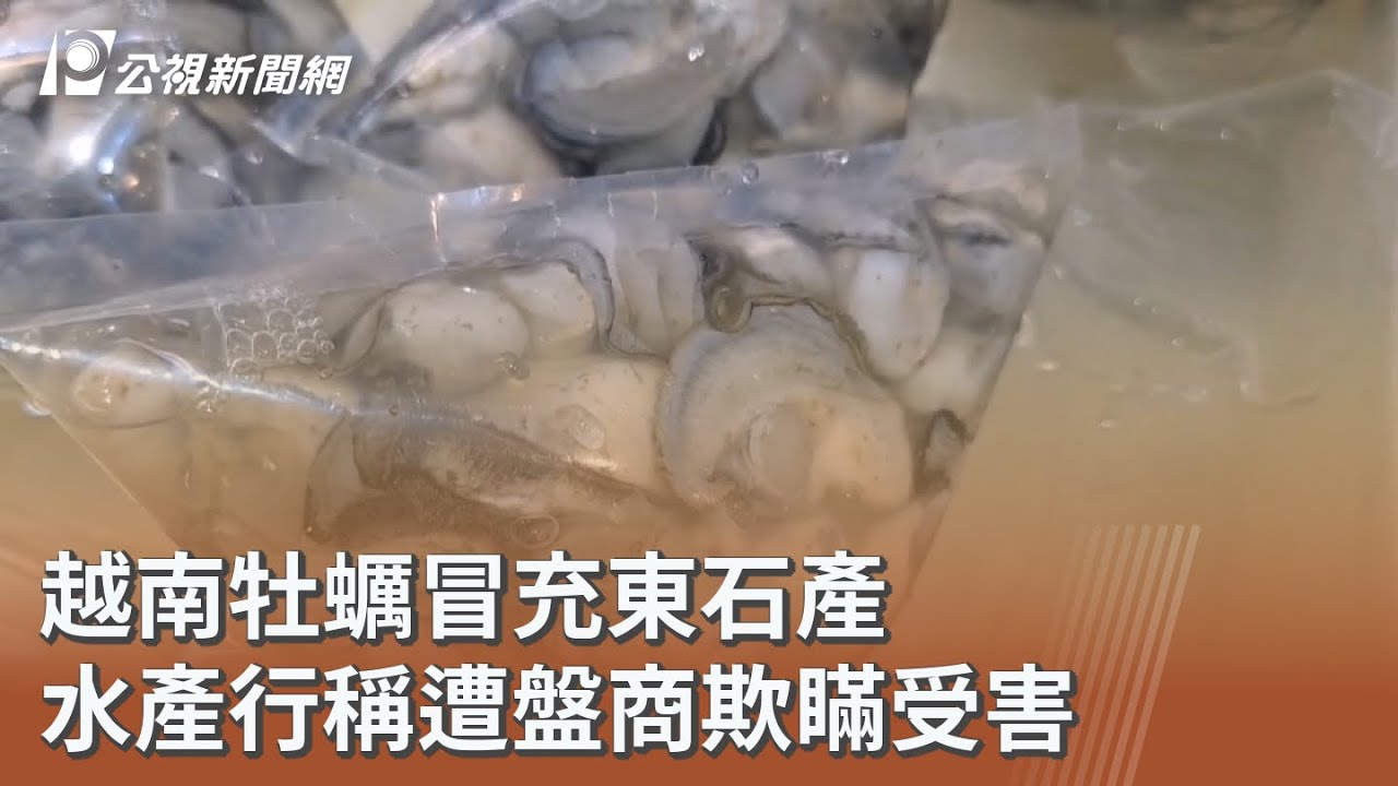 越南牡蠣冒充東石產 水產行稱遭盤商欺瞞受害｜20260108 公視午間新聞
