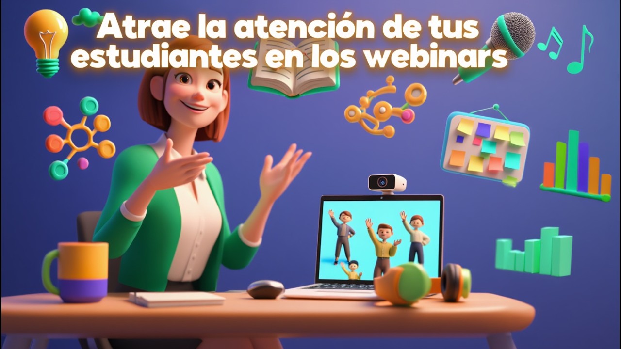 Atrae la atención de tus estudiantes en los webinars