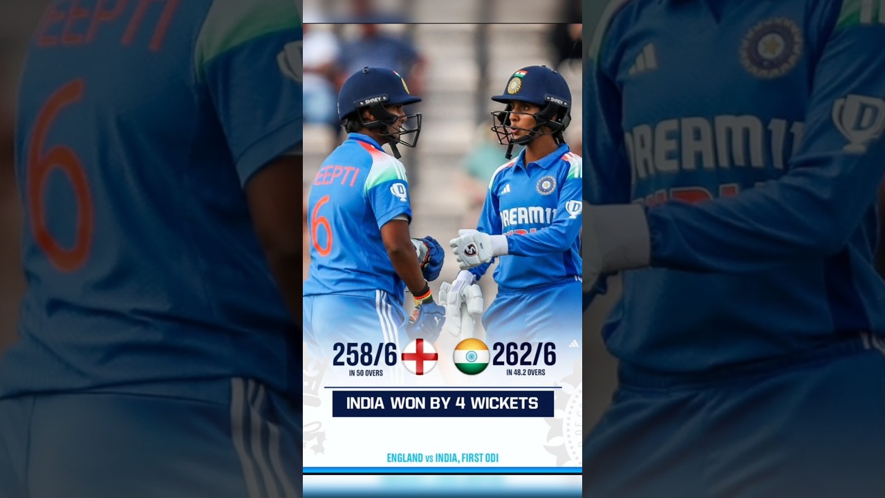 India Vs England Womens 1st Odi Match Highlights 2025 | IND W VS ENG W