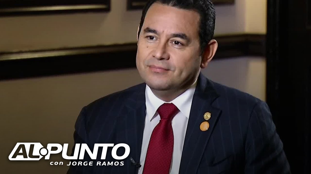 En exclusiva: presidente de Guatemala Jimmy Morales dice si considera la corrupción algo 'normal'