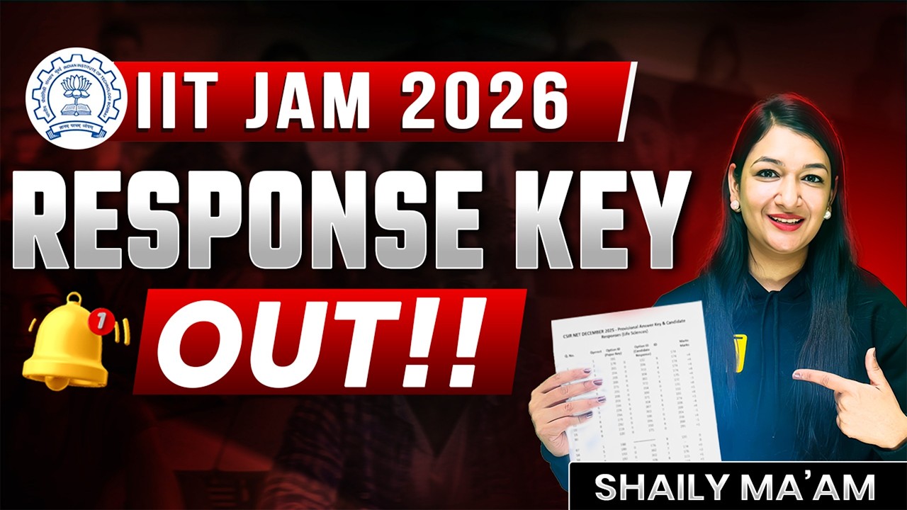 IIT JAM 2026 Response Sheet OUT 🔥 | Answer Key Next? | Score Calculation Guide | VedPrep