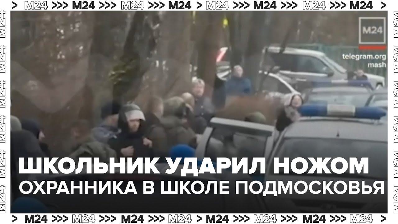 По предварительным данным, школьник ударил ножом охранника в школе Подмосковья