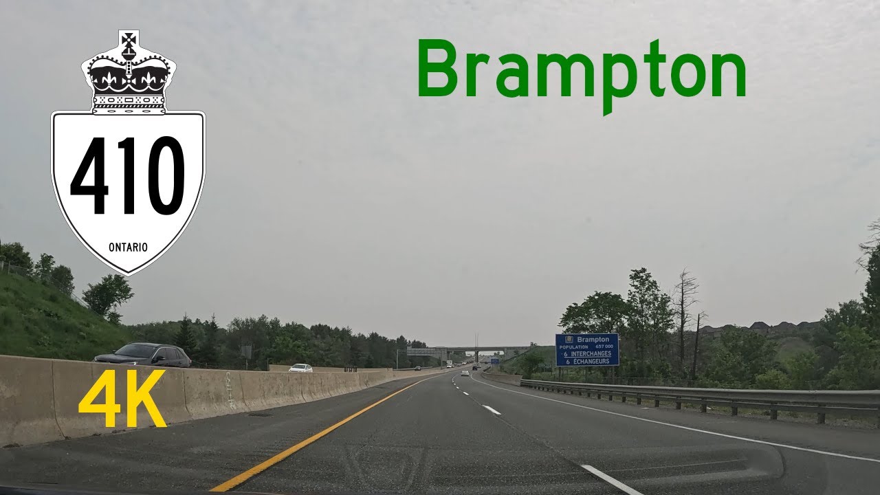 Ontario Highway 410 Southbound Through Brampton - ASMR Dashcam POV Drive