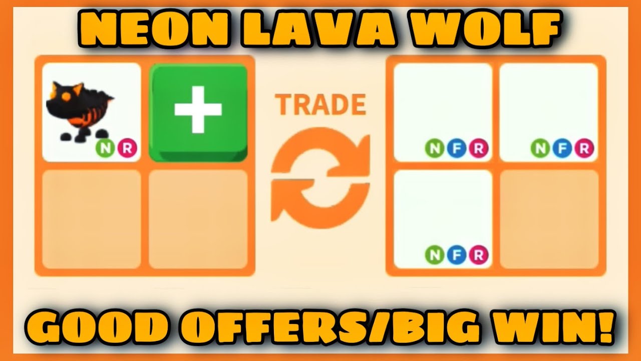 NEW LATEST OFFERS FOR NEON LAVA WOLF!! GOT A HUGE WIN!!😱😱 Rich Servers Adopt me