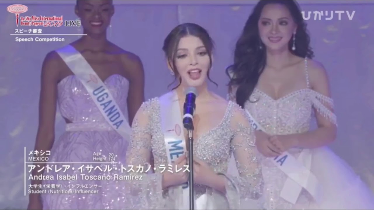 Andrea Toscano (Mexico) - 1st runner-up Miss International 2019