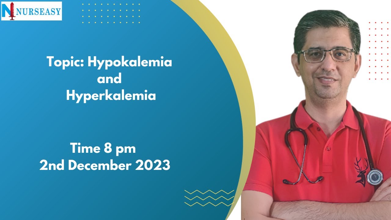 Electrolytes for Nursing exams | Potassium Simplified | Dr Marwah