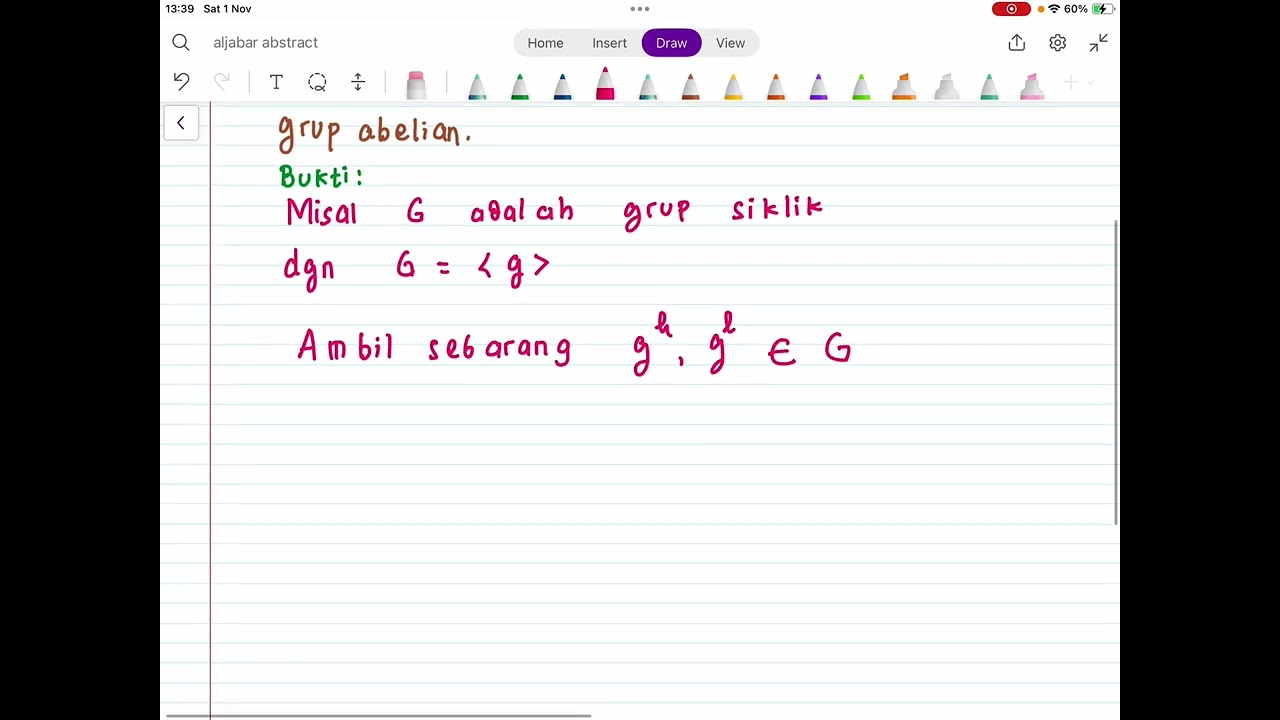 Grup Teori|Grup Siklik|Setiap Grup Siklik adalah Grup Abelian