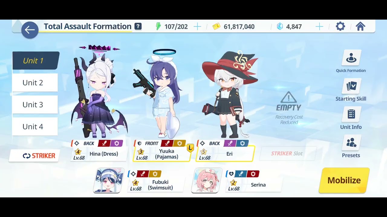 Cafe & Total Assault Blue Archive