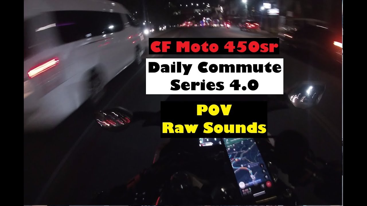 Daily Commute pt. 4.0 | CF Moto 450SR | POV | Pure Sound | SC Project Slip-ons |