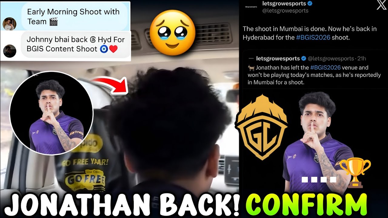 JONATHAN FINALLY BACK! 🥹 CONFIRM ✅ BGIS SHOOT WITH TEAM GODL 💛🏆 RANK SPOWER & JOHNNY 💖| GODL 