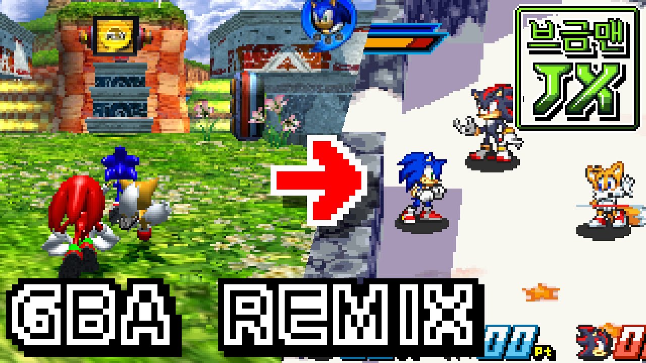 [GBA Remix]Seaside Hill - Sonic Heroes【Sonic Battle Style】
