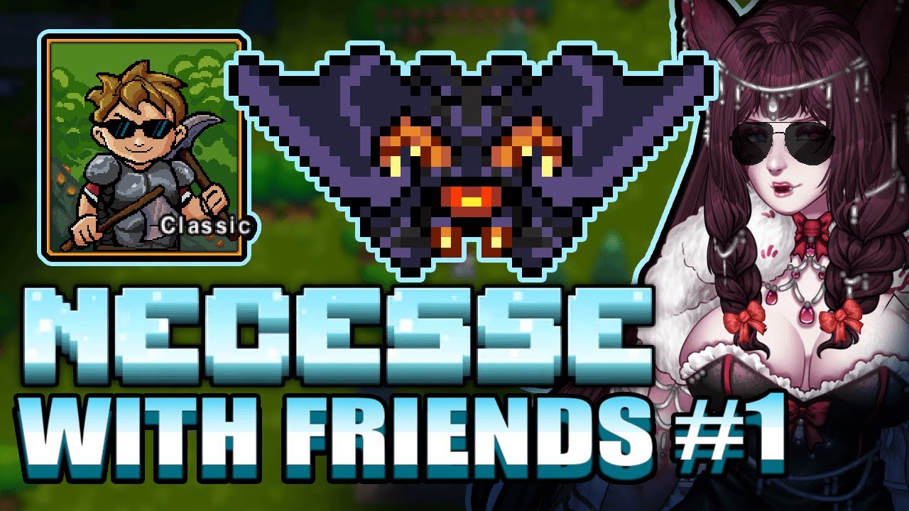 🌹【Necesse Pr. 1】🌹 We delve into the mines and defeat a YUGE boss - Gaming LIVE VOD
