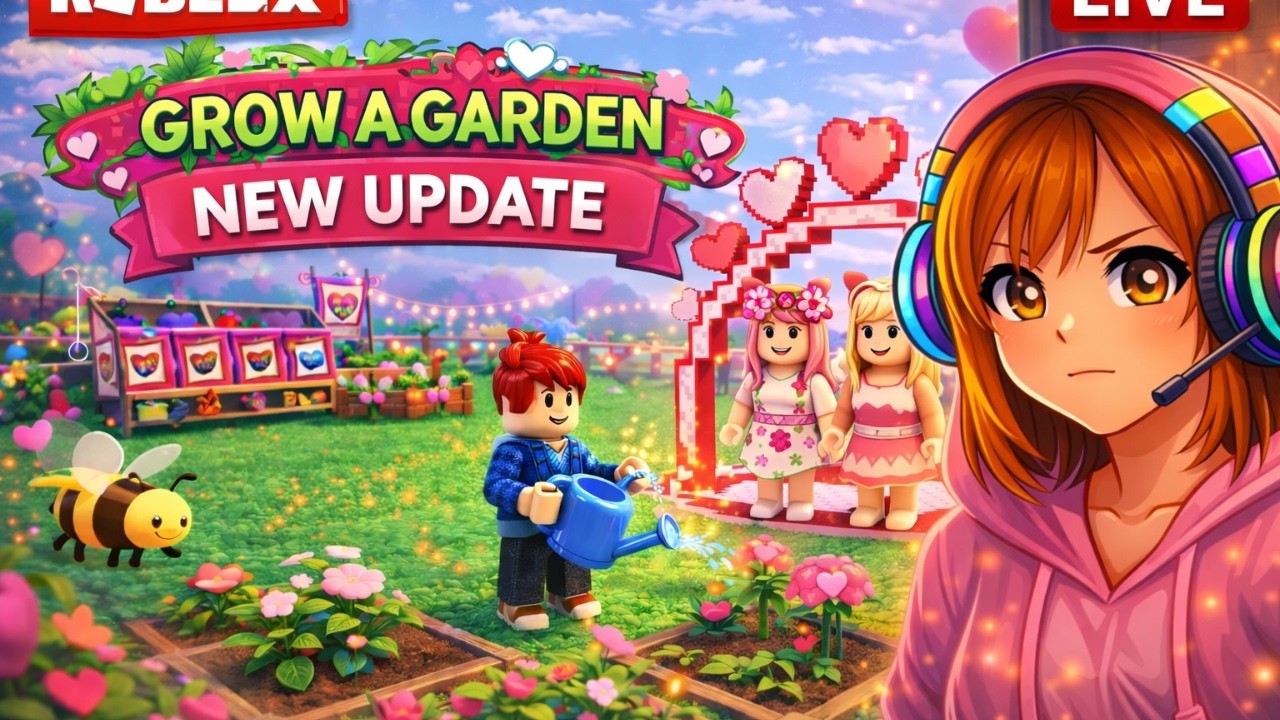 Grow a Garden LIVE 🌱 Grinding & Chil