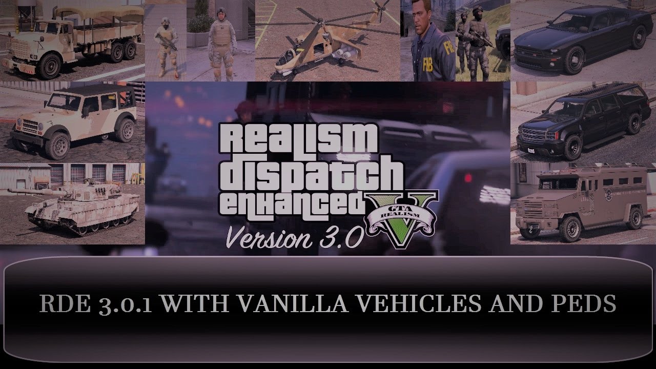 GTA V - Realism Dispatch Enhanced 3.0.1 Showcase [VANILLA VEHICLES AND PEDS]