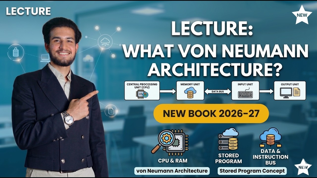 Von Neumann architecture class 9 computer science new book 2026 27