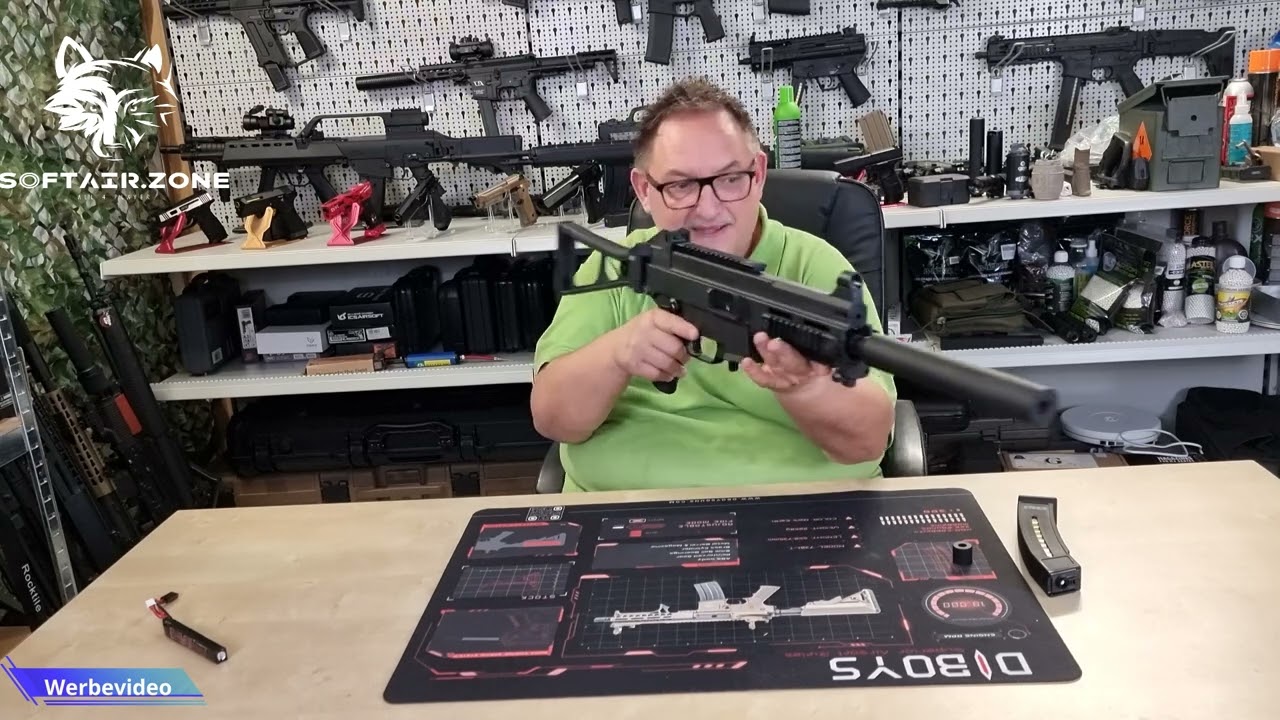 Softair.Zone  UST9 (ST) Sportsline  Airsoft Softair UMP ab 14 unboxing,Review, Test Deutsch german