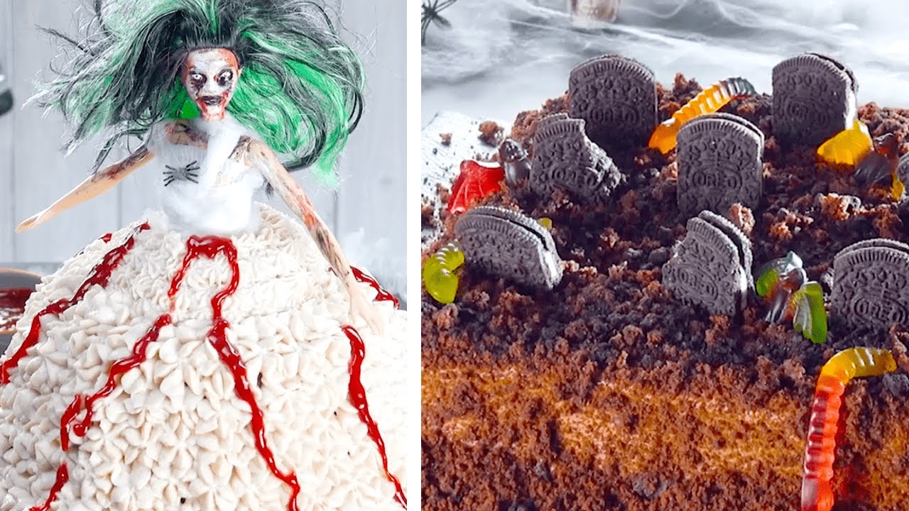 5 receitas assustadoras para o Dia das Bruxas | Bolos simples para Halloween
