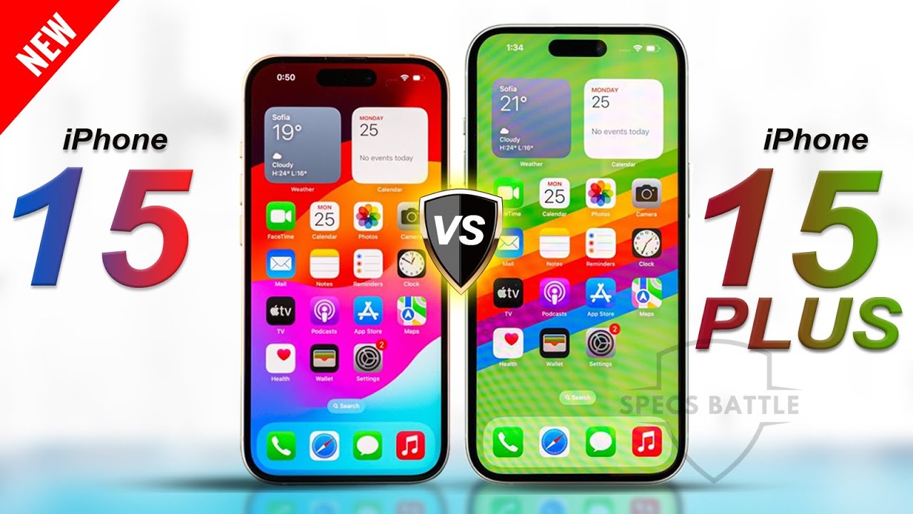 iPhone 15 vs iPhone 15 Plus | FULL SPECS COMPARISON