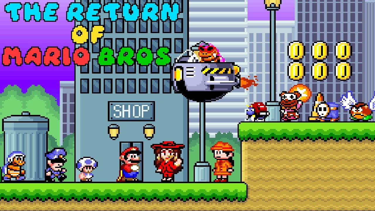 Return of Mario Bros | Super Mario World Rom Hack - Full Gameplay (Demo)