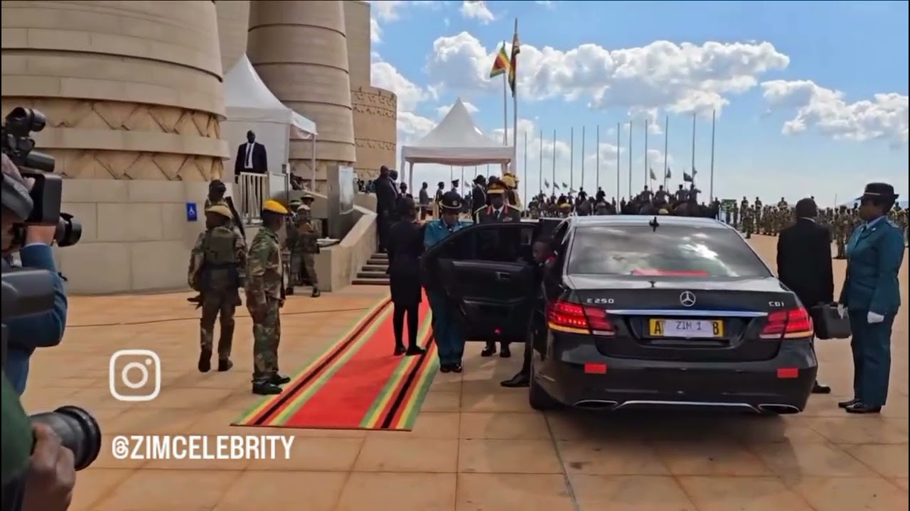Arrival of Zimbabwe's Child President at the New Parliament in Mt Hampden