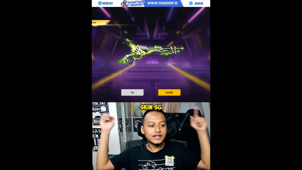 Spin SG2 Lumut Hand Of Hope #freefire #shorts