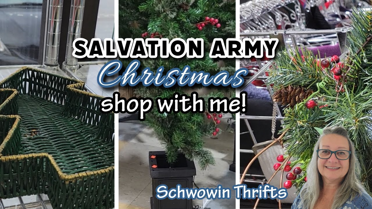SALVATION ARMY CHRISTMAS SHOP WITH ME!~Christmas Decor Shopping