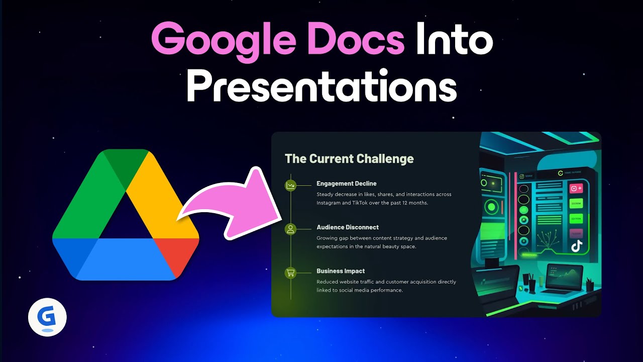 Turn Google Docs into Stunning Presentations with Gamma | Import from Google Drive Tutorial
