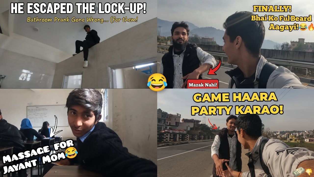 He Escaped the lock-up💀 !! Game khelo party karvao new scheme 😂!! Finally Gopal ko full bed a gai 😂😂