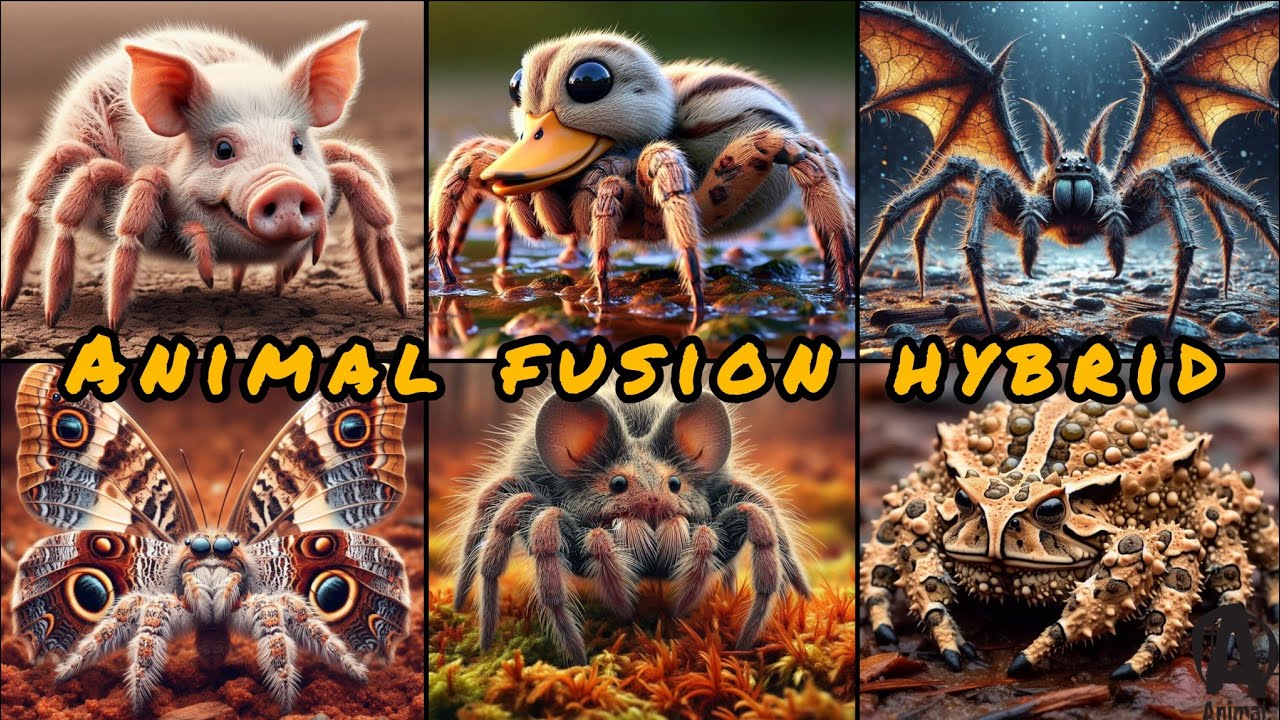 AMAZING ANIMAL FUSION HYBRID SPIDER 💥 BEST ANIMAL FUSION AI