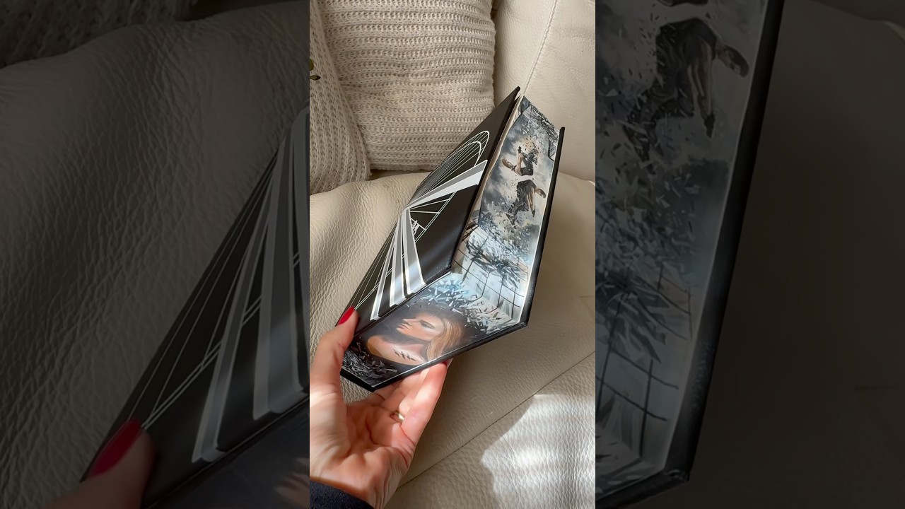 My painted book with new hand made cover on Etsy #divergent #booktok #bookbinding #bookedges #artist