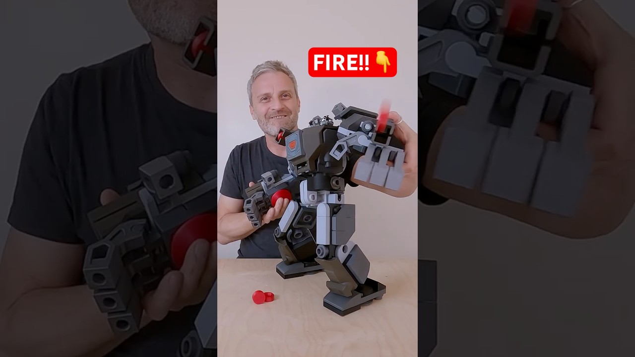 Постройте гигантского робота из Lego! #lego #мех #сборка #провал #3dпечать