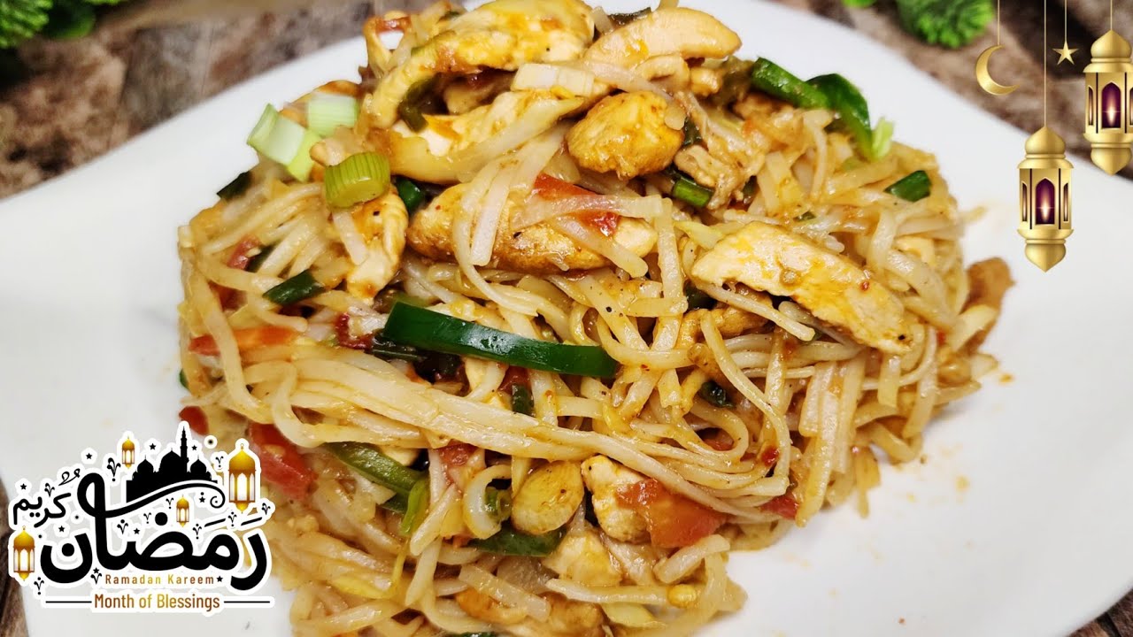 Chicken Chow Mein Recipe | Chinese Noodles Recipe | Chicken Vegetable Spaghetti Recipe 