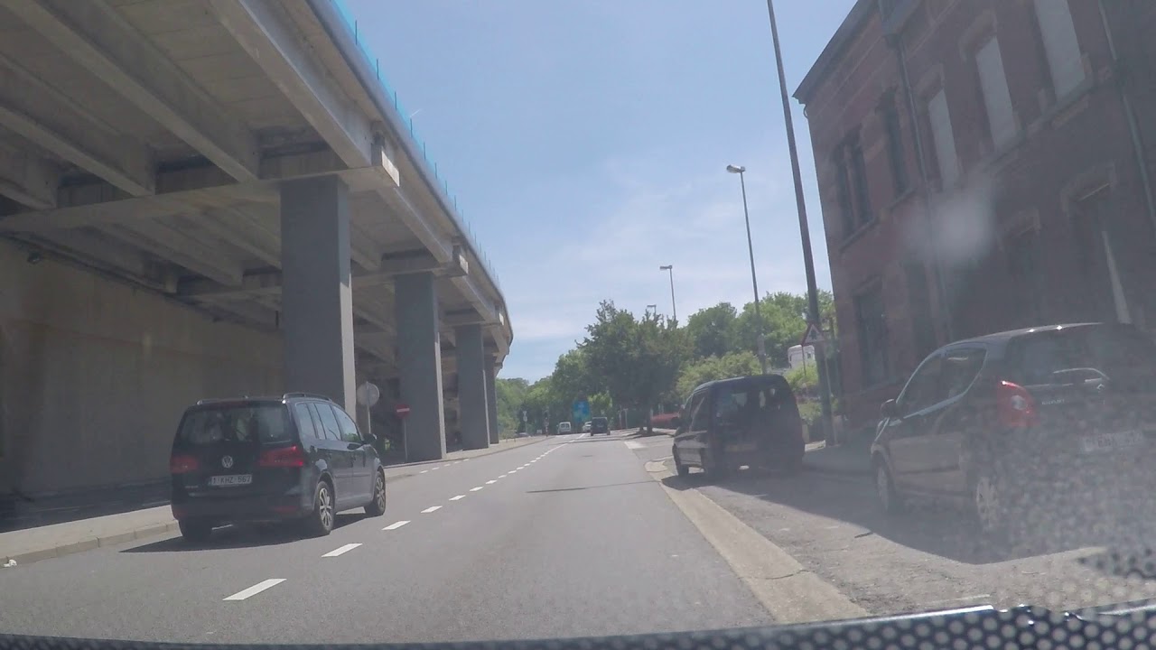 Belgium by Road - Verviers - Town Centre onto A27/E42 south