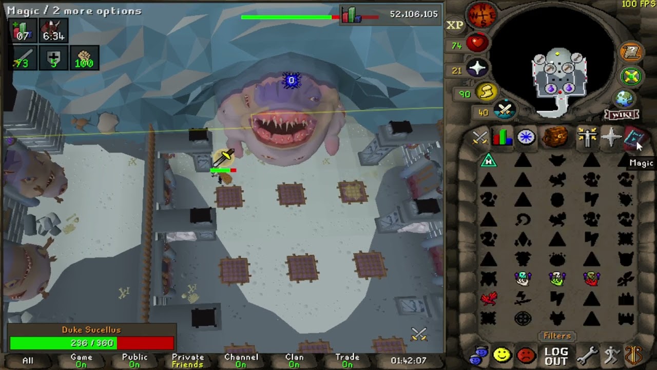 Duke Sucellus 1 def pure DT2 attempt