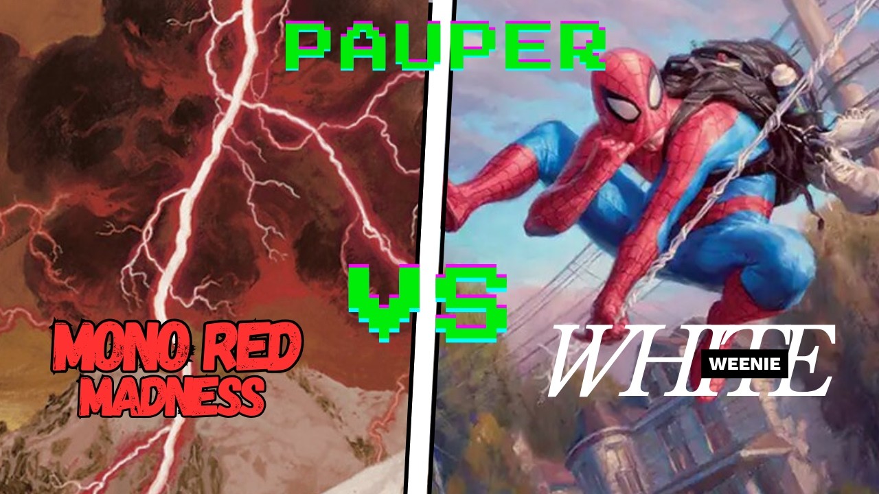Spider-Man Slings into Pauper! | Mono Red Madness v White Weenie | MTG Paper Pauper Gameplay