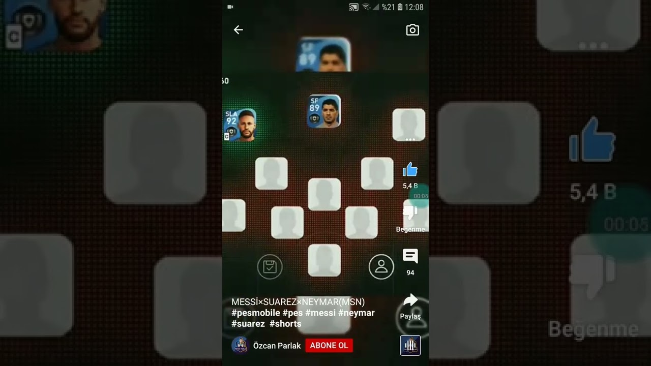 msn messi neymar suarez eski bar&ccedil;a pes monile#pes2021mobile #pes#oyun#msn#messi#neymar#suarez