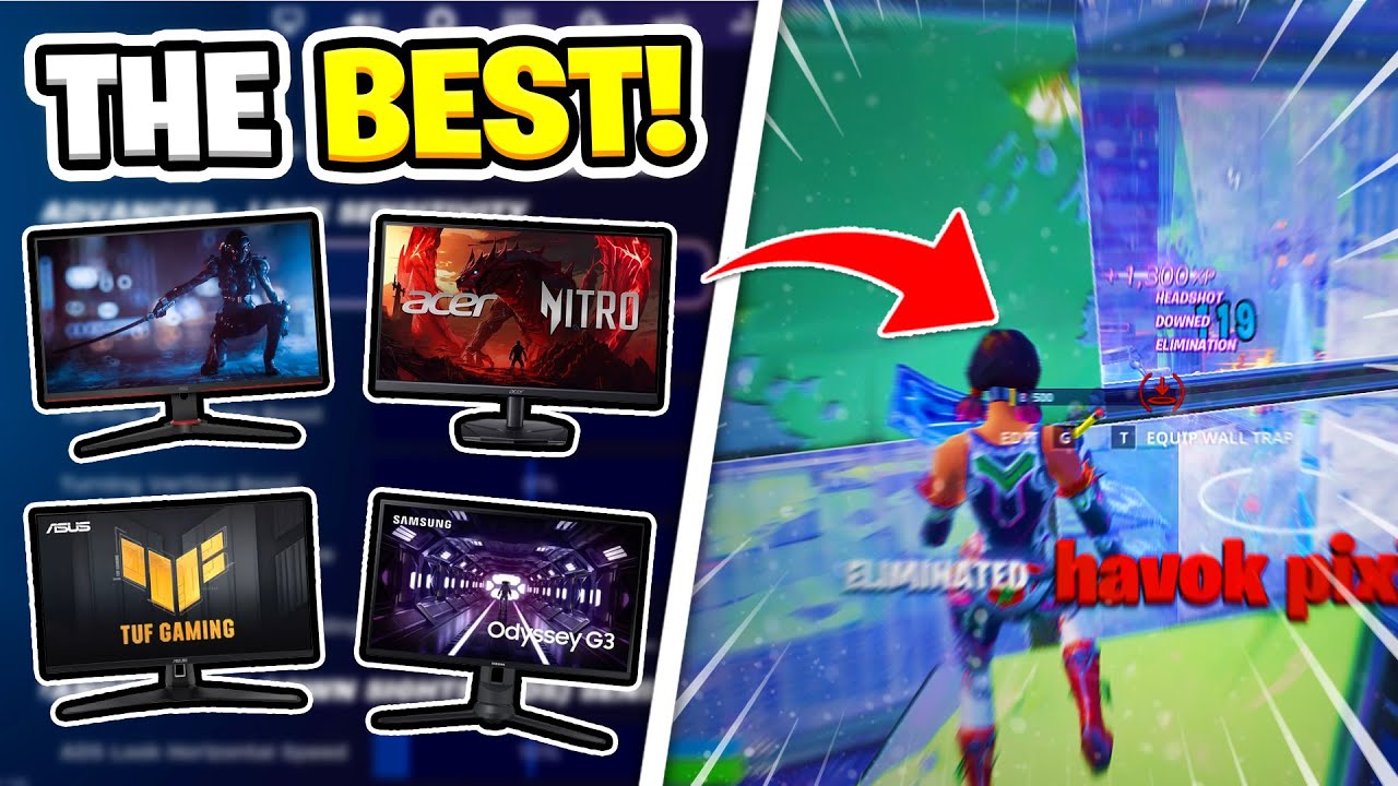 Лучшие игровые мониторы для соревновательного Fortnite! (2025!)