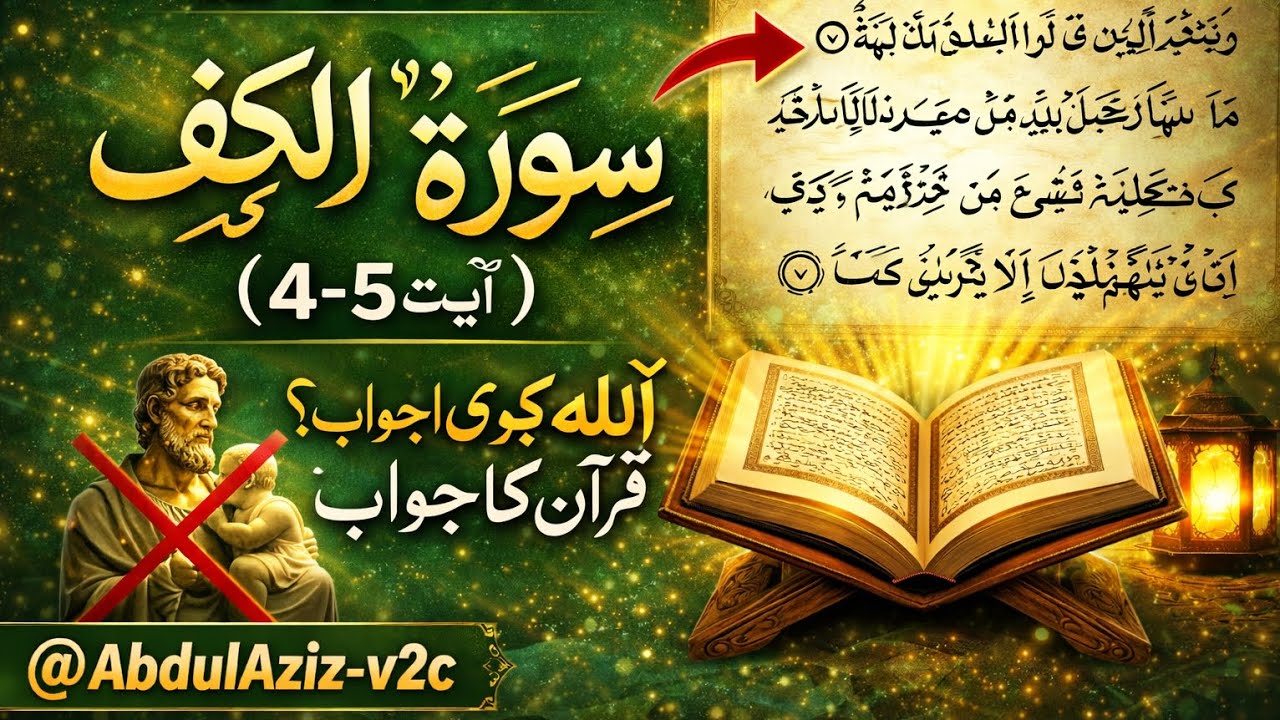 سورۃ الکہف آیت 4-5 | اللہ کی اولاد کہنے والوں کے بارے میں قرآن کا پیغام