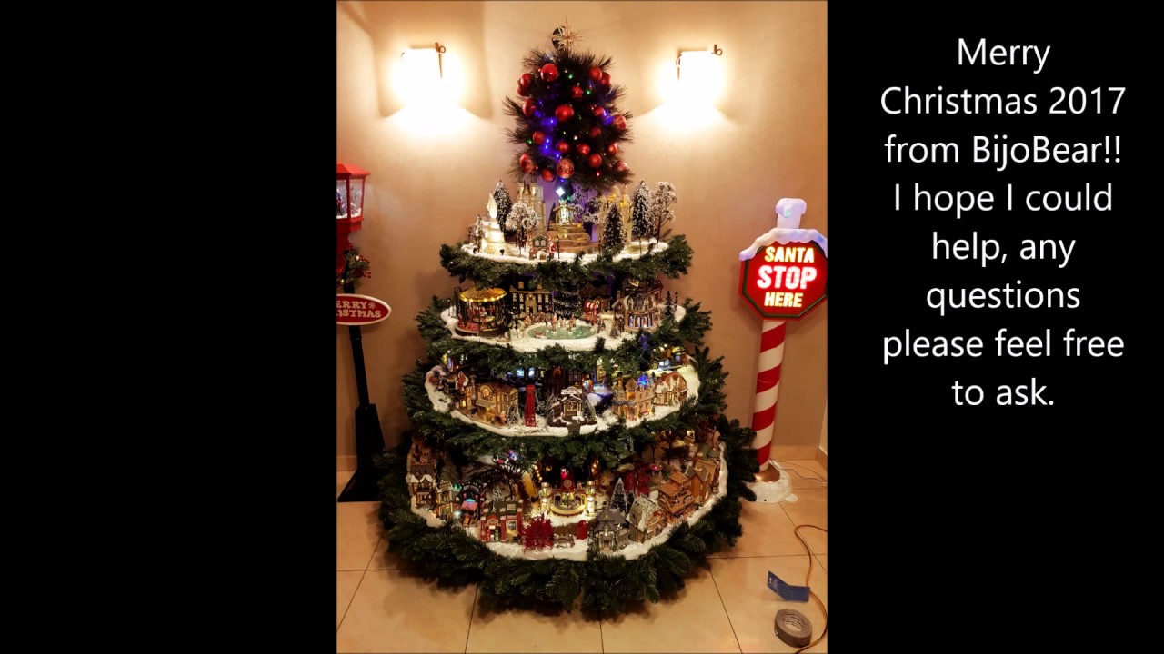 How to: Making of BijoBear's 2017 Lemax Christmas Tree Village